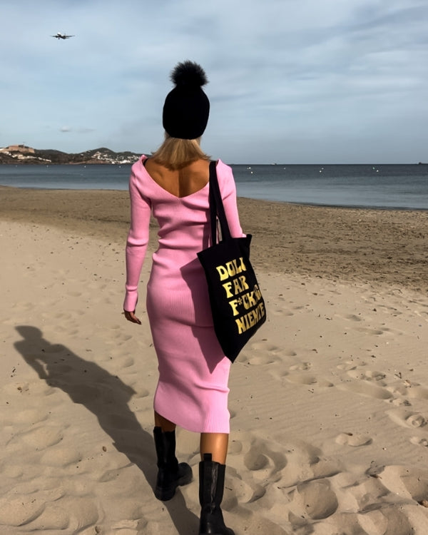 Rosa kleid herbst Clearance